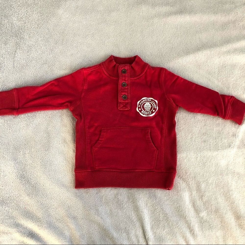 Baby Gap Mock Neck mid-Button Up Sweatshirt